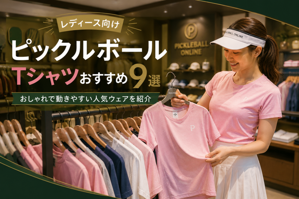 レディース向けピックルボールTシャツおすすめ9選｜おしゃれで動きやすい人気ウェアを紹介