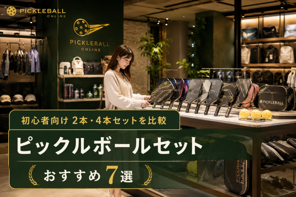 ピックルボールセットおすすめ7選｜初心者向け2本・4本セットを比較