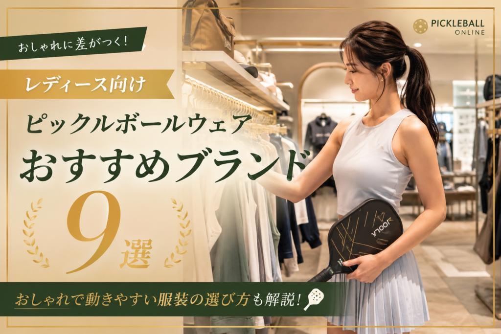 レディース向けピックルボールウェアおすすめブランド9選｜おしゃれで動きやすい服装の選び方