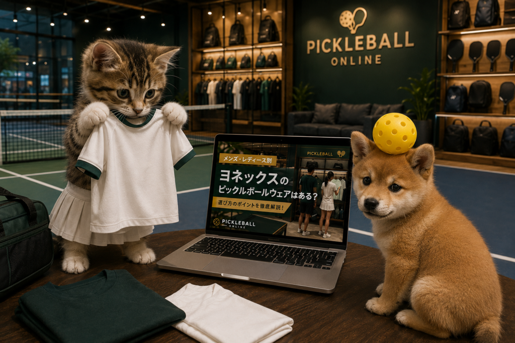 ヨネックスのピックルボールウェアはある?メンズ・レディース向けの選び方を解説