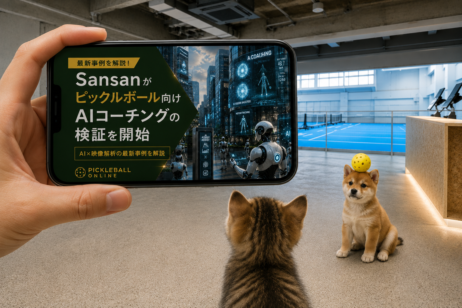 Sansanがピックルボール向けAIコーチングの検証を開始｜AI×映像解析の最新事例を解説