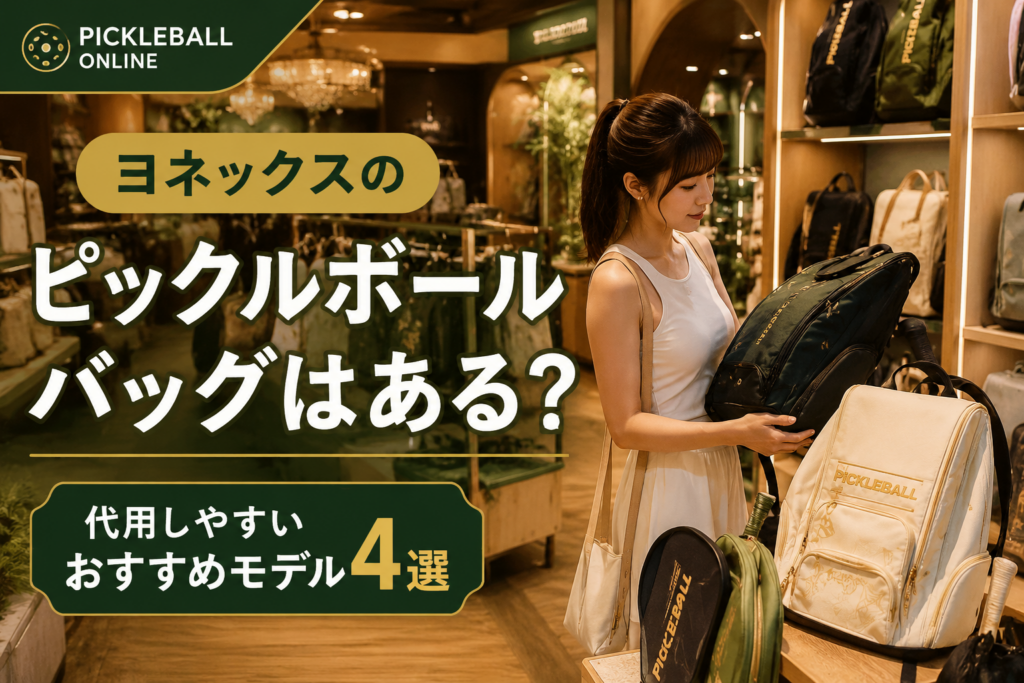 ヨネックスのピックルボールバッグはある?代用しやすいおすすめモデル4選