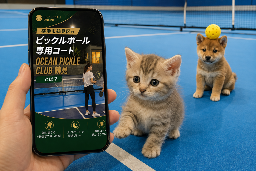 横浜市鶴見区のピックルボール専用コート「OCEAN PICKLE CLUB 鶴見」