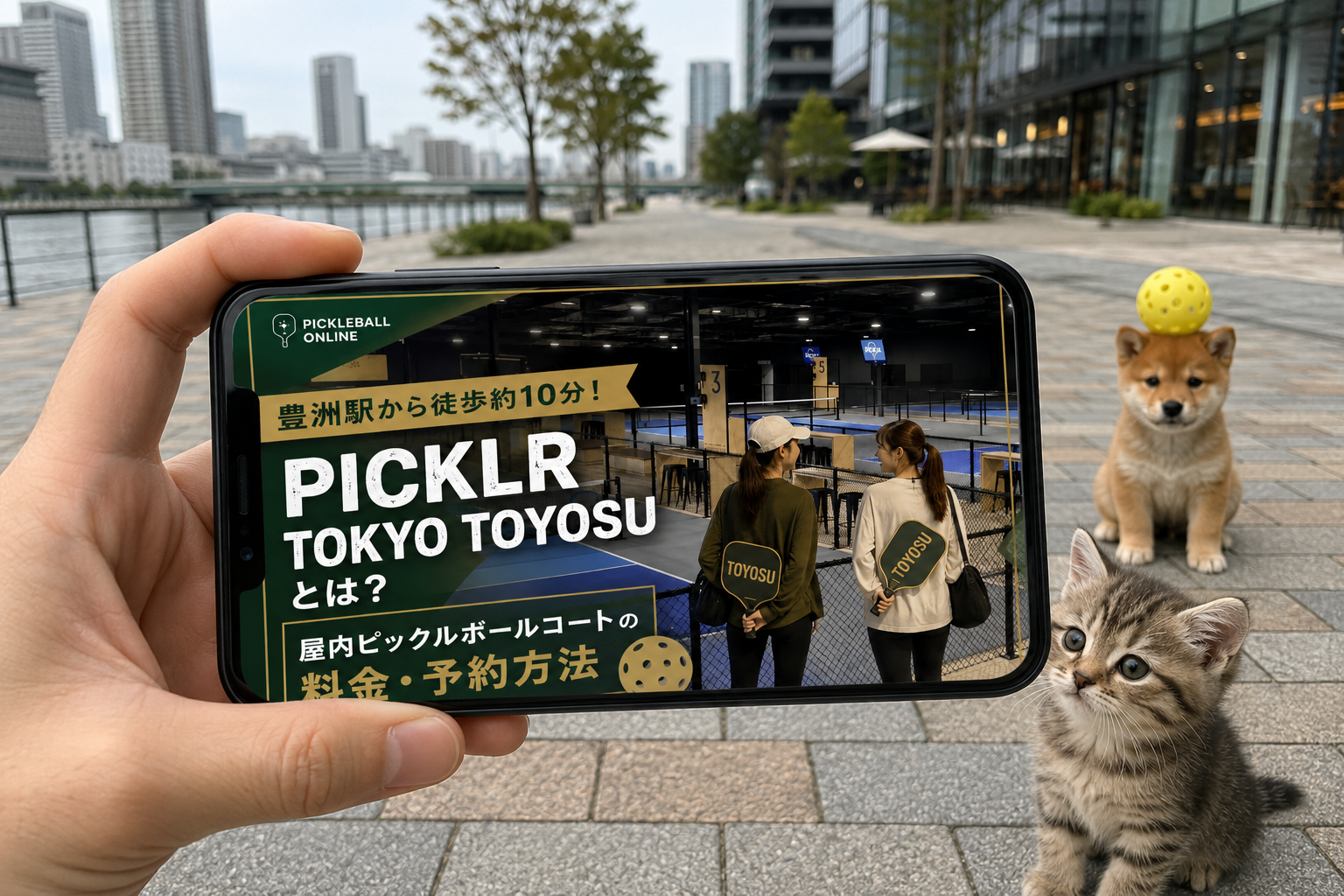 豊洲駅から徒歩約10分！PICKLR TOKYO TOYOSUとは？屋内ピックルボールコートの料金・予約方法