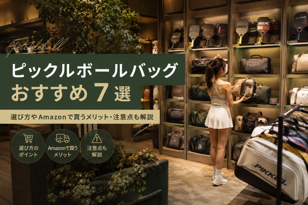 ピックルボールバッグおすすめ7選|選び方やAmazonで買うメリット・注意点も解説