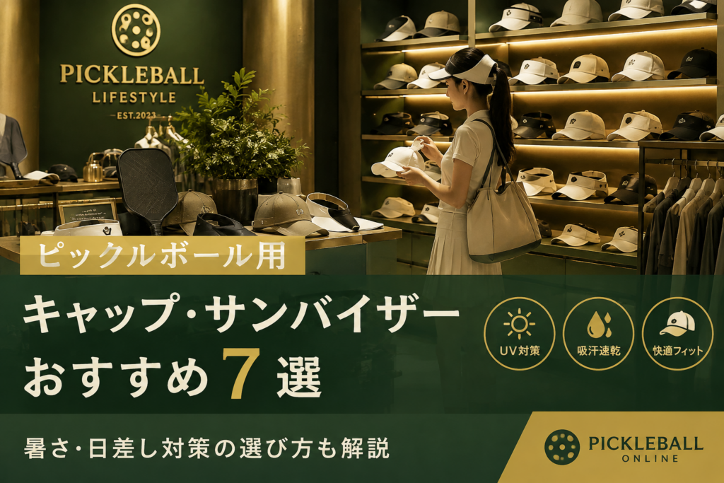 ピックルボール用キャップ・サンバイザーおすすめ7選｜暑さ・日差し対策の選び方も解説