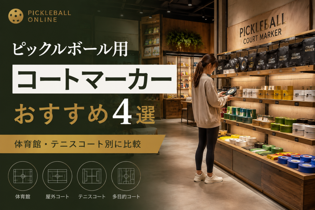 ピックルボール用コートマーカーおすすめ4選｜体育館・テニスコート別に比較
