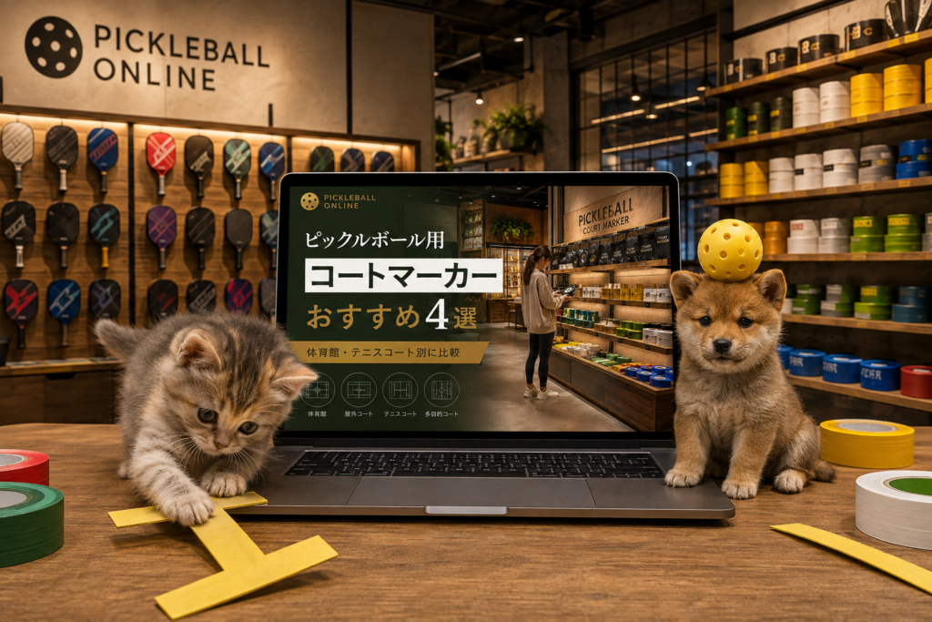 ピックルボール用コートマーカーおすすめ4選｜体育館・テニスコート別に比較