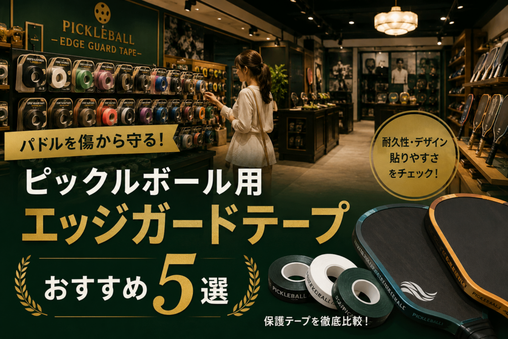ピックルボール用エッジガードテープおすすめ5選|パドルを傷から守る保護テープを比較