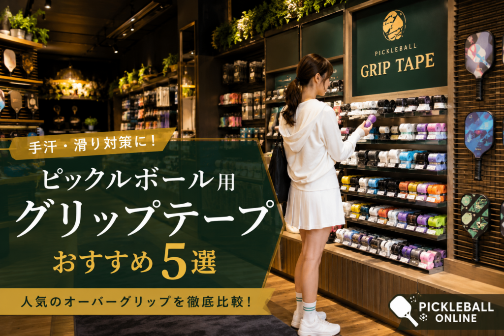 ピックルボール用グリップテープおすすめ5選|手汗・滑り対策に人気のオーバーグリップを比較
