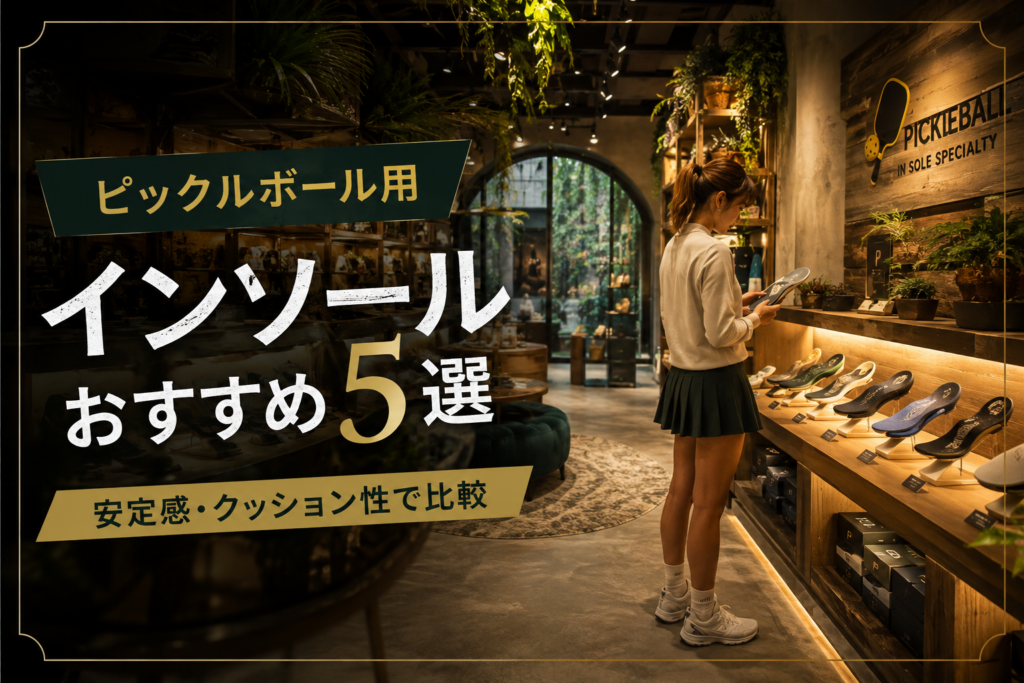 ピックルボール用インソールおすすめ5選|安定感・クッション性で比較
