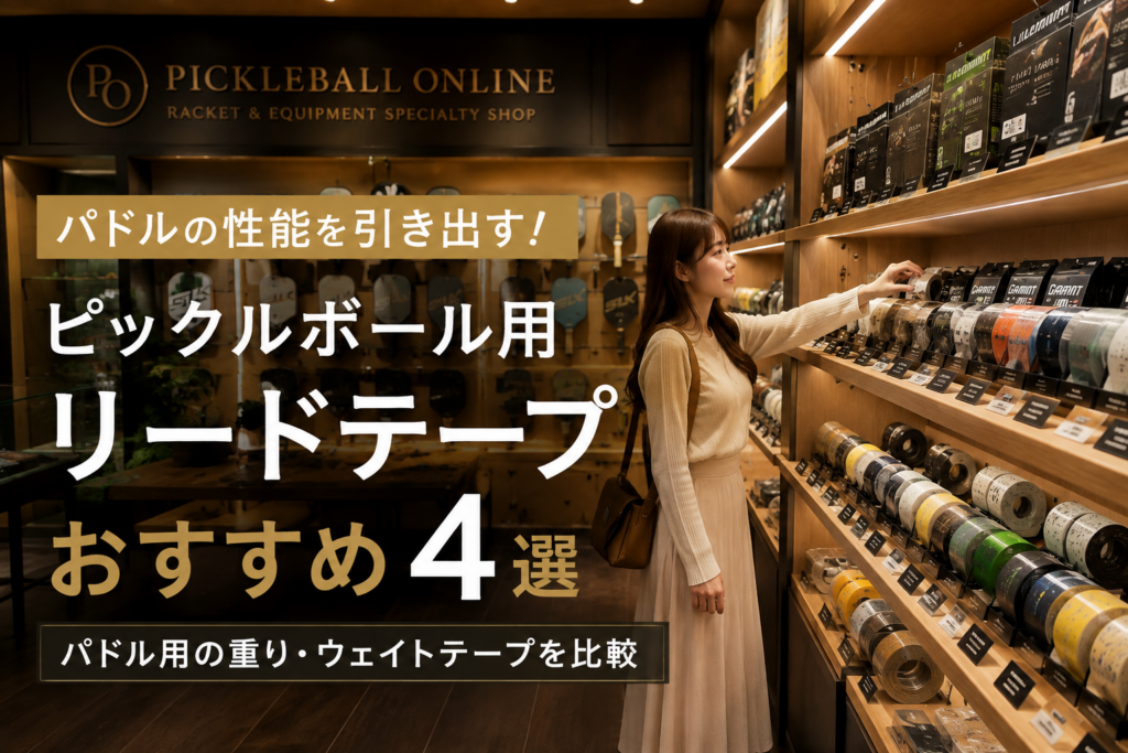 ピックルボール用リードテープおすすめ4選|パドル用の重り・ウェイトテープを比較