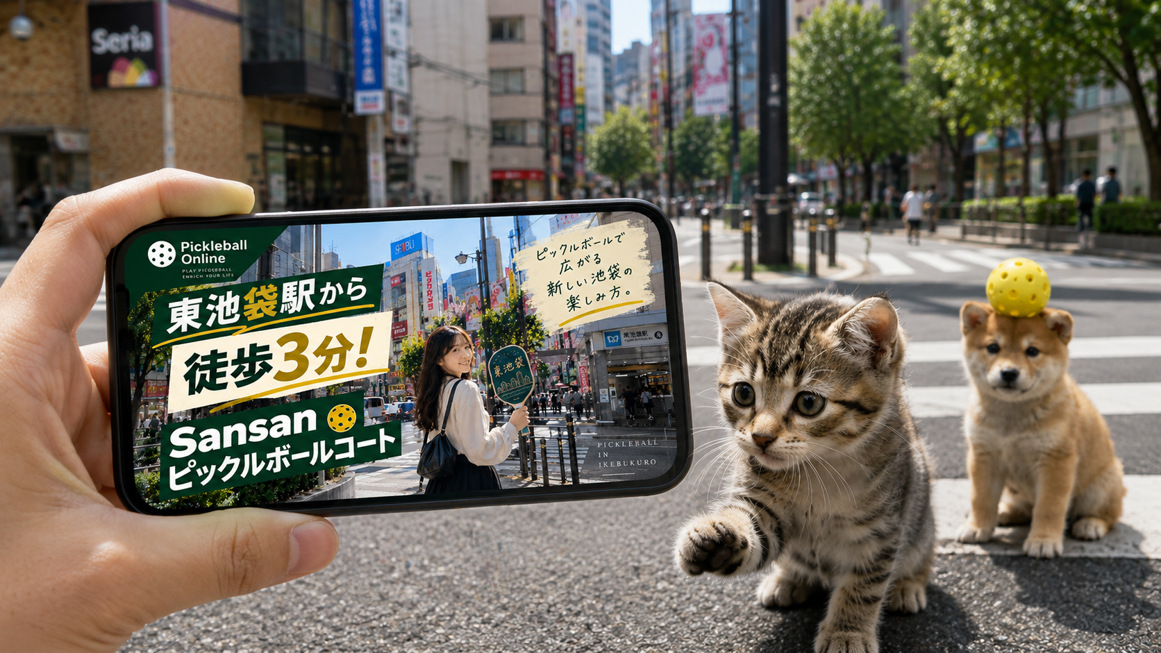 東池袋駅から徒歩3分!Sansanピックルボールコート池袋