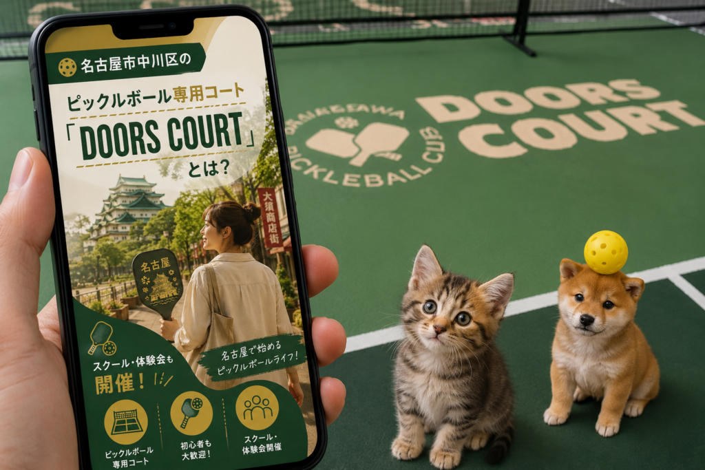 名古屋市中川区のピックルボール専用コート「DOORS COURT」
