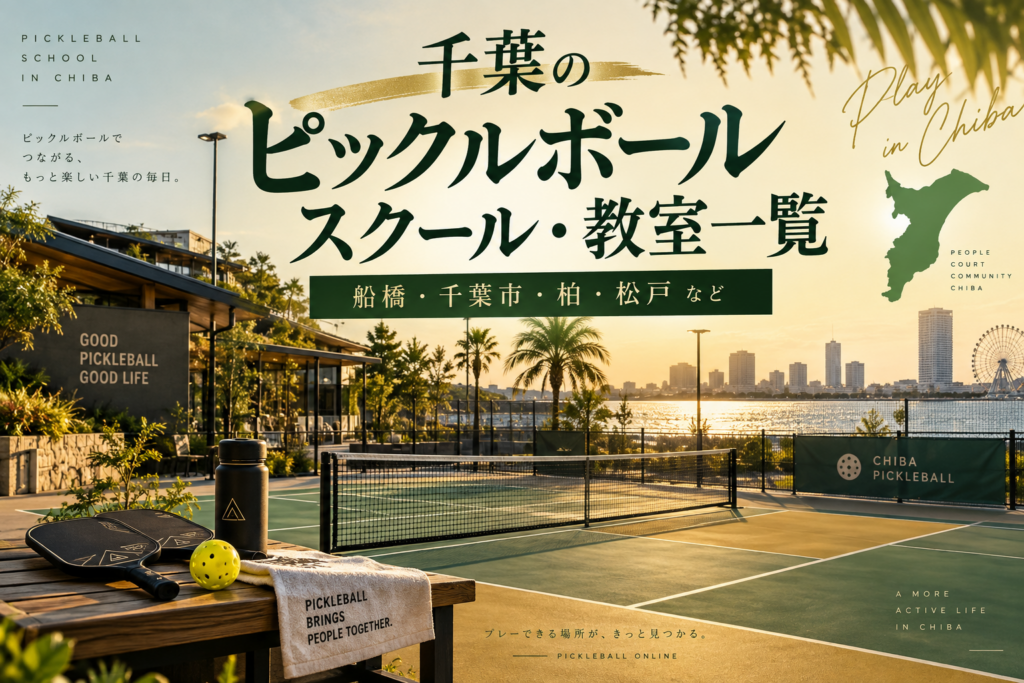 千葉のピックルボールスクール・教室一覧｜船橋・千葉市・柏・松戸など