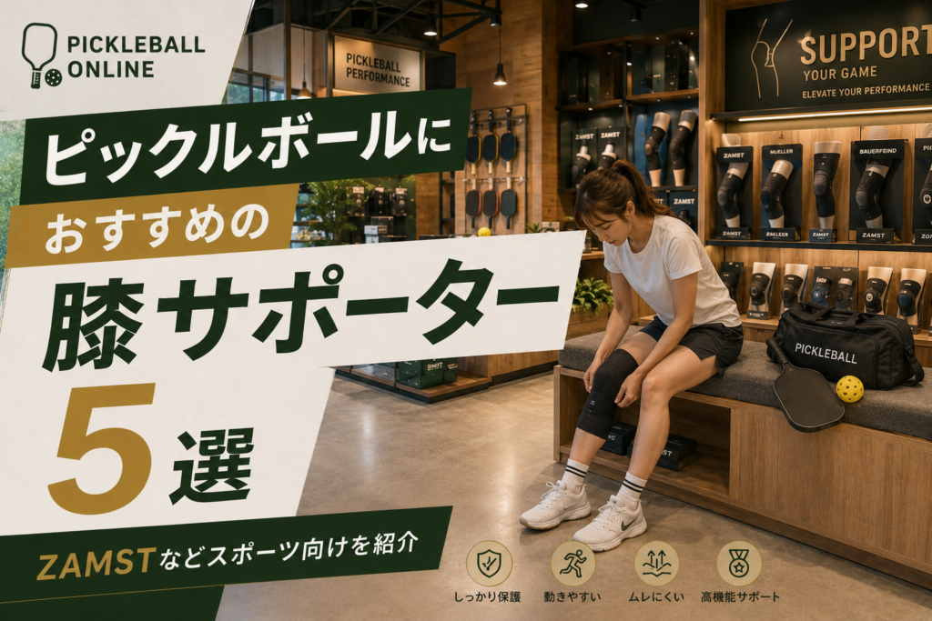 ピックルボールにおすすめの膝サポーター5選｜ZAMSTなどスポーツ向けを紹介