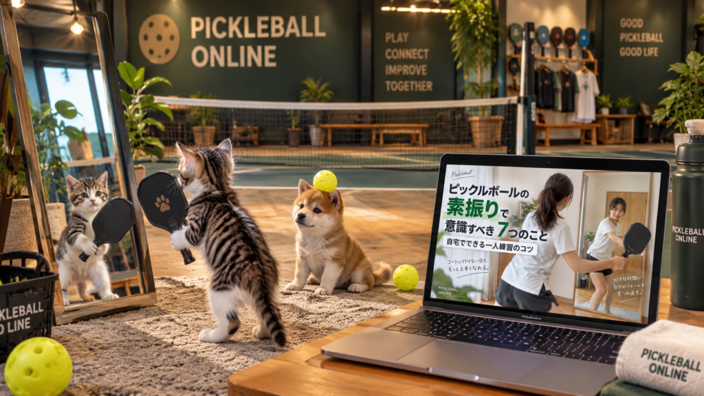 ピックルボールの素振りで意識すべき7つのこと｜自宅でできる一人練習のコツ
