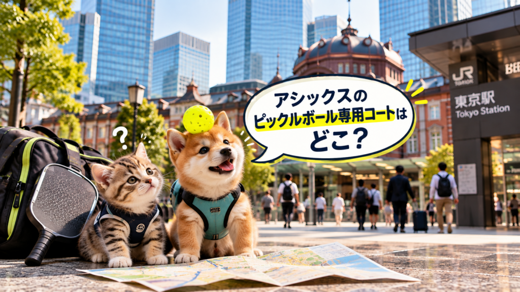 ASICS(アシックス)のピックルボール専用コートはどこ?