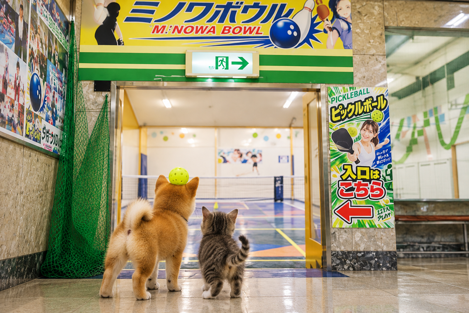 ミノワボウルのピックルボールコート「ピックルボールミニ」