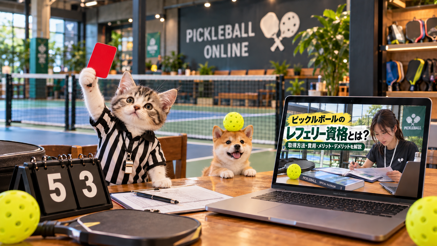ピックルボールのレフェリー資格とは？取得方法・費用・メリット・デメリットを解説