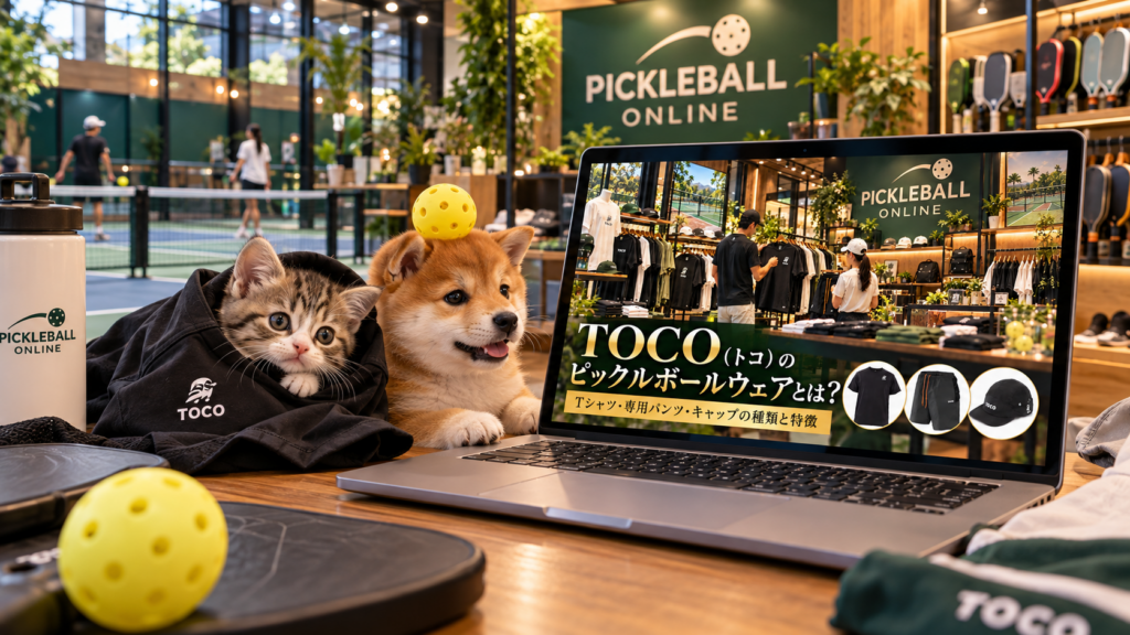 TOCO（トコ）のピックルボールウェアとは？Tシャツ・専用パンツ・キャップの種類と特徴
