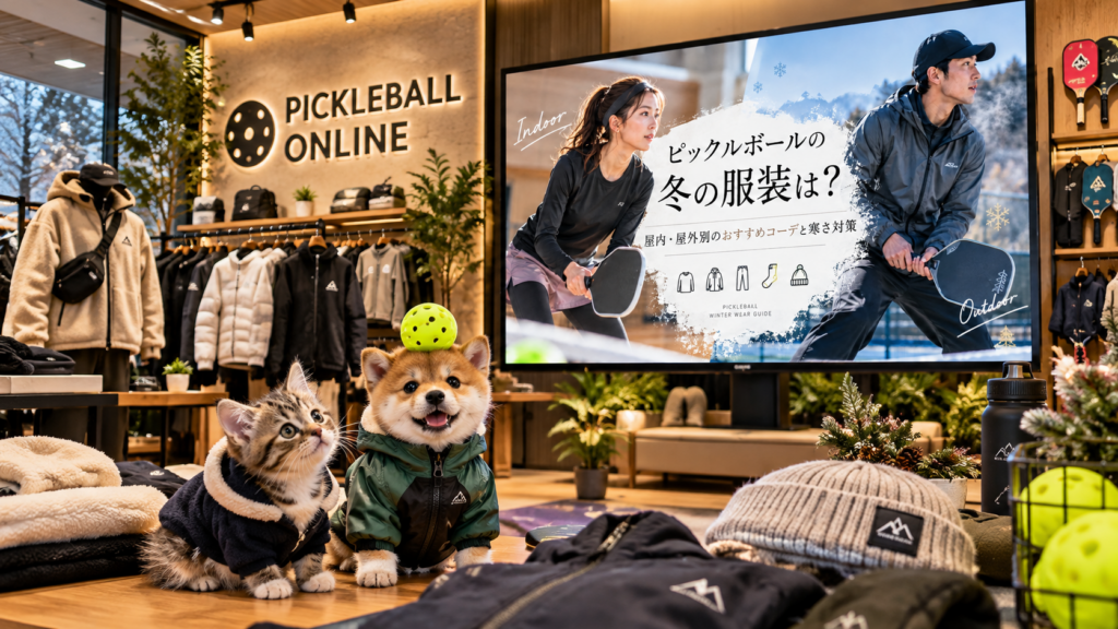 ピックルボールの冬の服装は？屋内・屋外別のおすすめコーデと寒さ対策